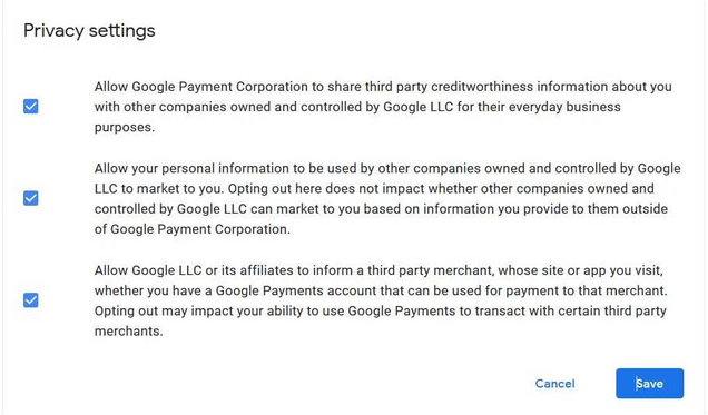 Illustration for article titled Update Your Google Pay Privacy Settings Now